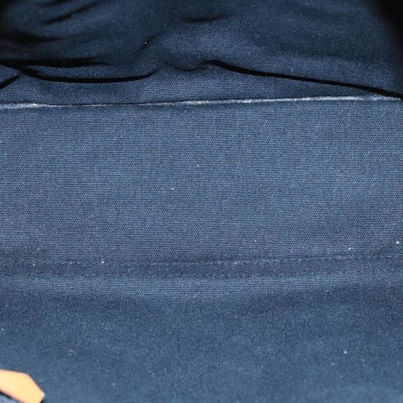 HERMES Fourre Tout PM Hand Bag Canvas Black Gray Silver Auth ti2255 - Picture 9 of 16